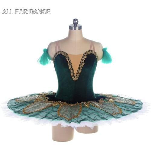 Dark Green Spandex Bodice Tutu Pre-professional Ballet Tutu For Competition Or Performance Dance Costumes Ballet Costumes Tutu