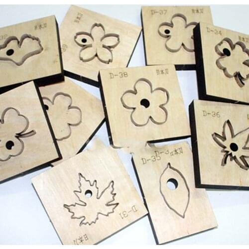 Japan Steel Blade wooden die diy leather craft punch hand tool leave shape die cut knife mould sewing accessories