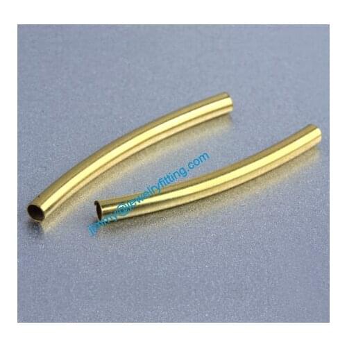 Jewelry findings Raw Brass matel spacer tube beads Pave tube beads tube Bar 2*25*0.2mm