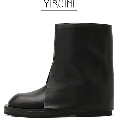 2021 New Ins Hot Short Boots Women Round Head Trousers Boots Sleeve Thin Feet Fashion Boots