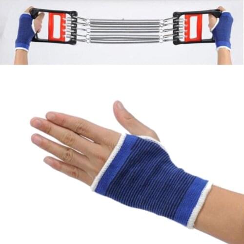 1 Pair Training Half Finger Gloves Plain Knitted Gloves Spandex Home Gym Sports Fingerless Solid Design Fashionable Xmas Gifts