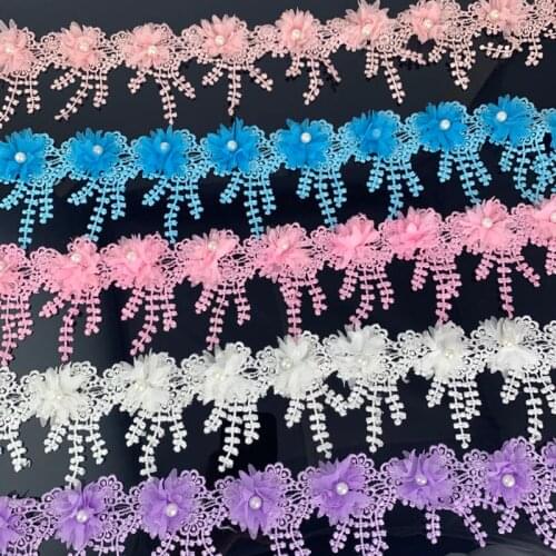 1 yard petal lace fabric Webbing Decoration Love gift ribbons crafts 80mm