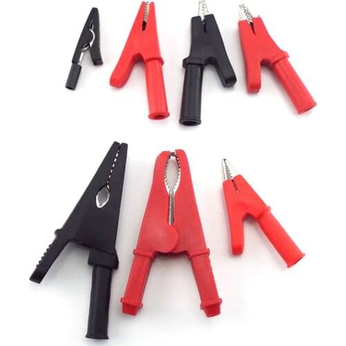 10A 50A Alligator Crocodile Clip Test lead Probes Battery Adapter Multimeter Pen Female Probe for 2mm 4mm Banana plug Cable Clip