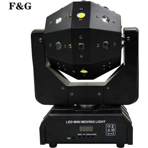16X3W Double Arms Beam Light DMX512 Moving Head Light Football Laser Light DJ Bar Party Show Stage Light 16/18 Chs
