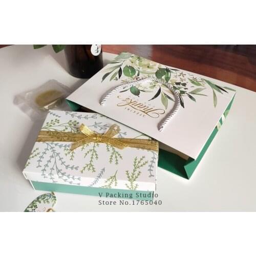 17.5x11x5cm flower paper Cake Box dessert macarons boxes pastry packaging boxes 50 pieces/lot