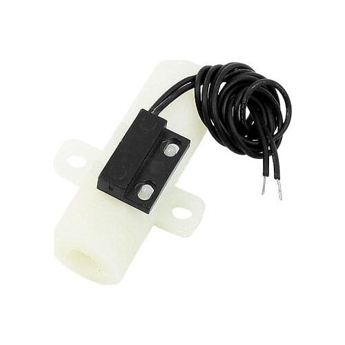 20mm Outer Threaded White Water Flow Sensor Switch Flowmeter 100VDC 10W 0.5A