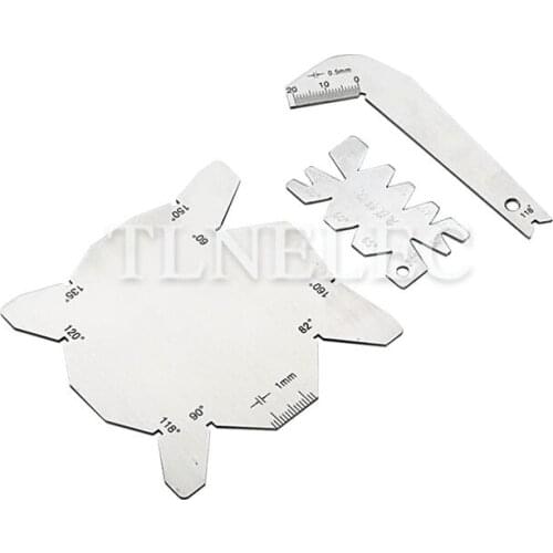 3pcs/set S/S Angle Gauge Measuring Angle Ruler Angle Model Turning Tool Measure Gauge Drill Bit Top Angle Gauge Stainless Steel