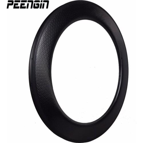 700C rodas speed carbono 80 mm turular dimple rim U shape profiles road carbon bike ODM-ODM track 25mm wide bicycle wheels golf