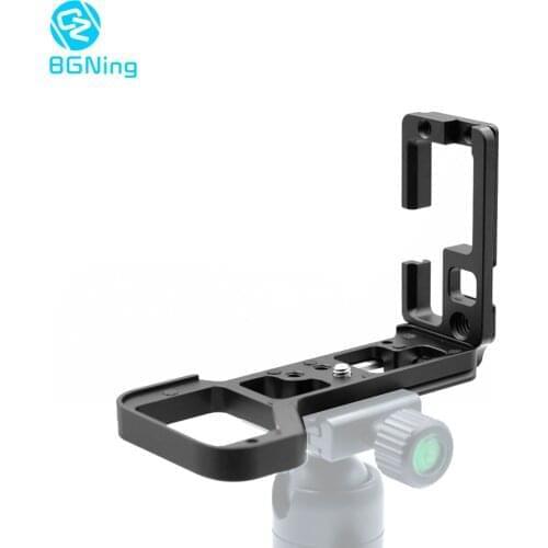BGNing Aluminum L Plate Quick Release Extension L-Bracket Camera Holder for Sony a7R IV /A7M4 /A7R4 /A92 Tripod Head Adapter