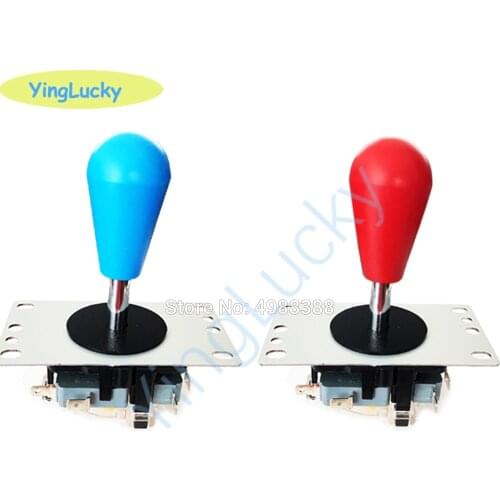 2pcs Arcade joystick DIY Joystick Red Ball circular flow restrictor 8 Way Joystick Fighting Stick Parts For Game Arcade