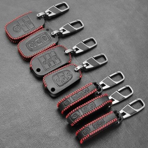 Car Accessories Leather Key Case Cover For Kia KX3 RIO Ceed Cerato Optima K5 Sportage Sorento K2 Soul K3 Sedona Grand Carnival