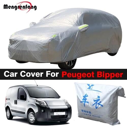 Full Car Cover Indoor Anti-UV Sun Shade Snow Rain Dust Protection MPV Cover For Peugeot Bipper