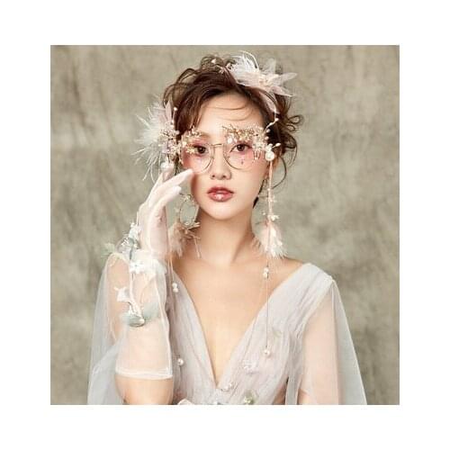 Free Shipping ladies veil organza flower beading gloves/stuido/photo shooting gloves