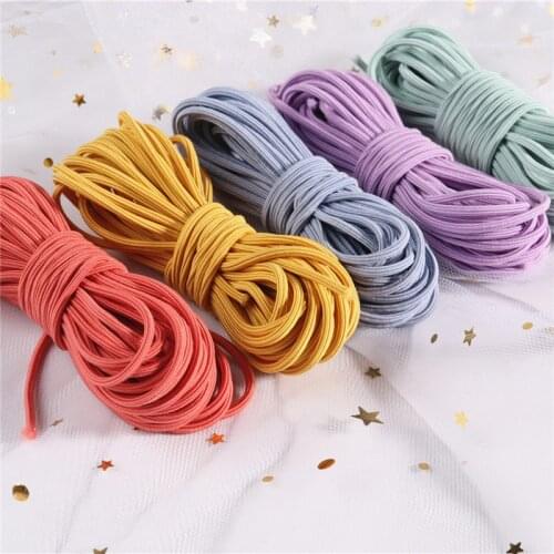 5M 2mm Eco-Friendly Round Rubber Elastic Cord Stretch Elastic Bands Rope Jewelry Bracelet Make Garment Tag DIY Craft Accessories