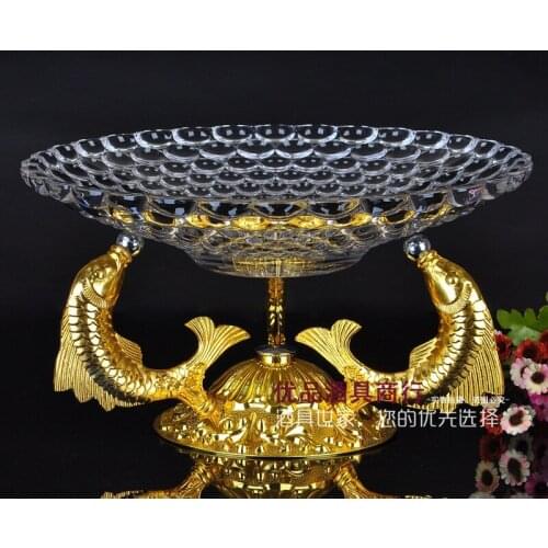 European fruit tray Creative fruit bowl Goldfish bowl KTV compote candy dishes fashion plate of European fruit cake