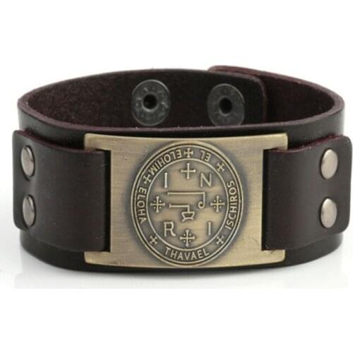 Good Sale Viking Jewelry Women Men Bracelet Special Totem And Archangel Name THAVAEL Written Amulet Gift Dropshipping