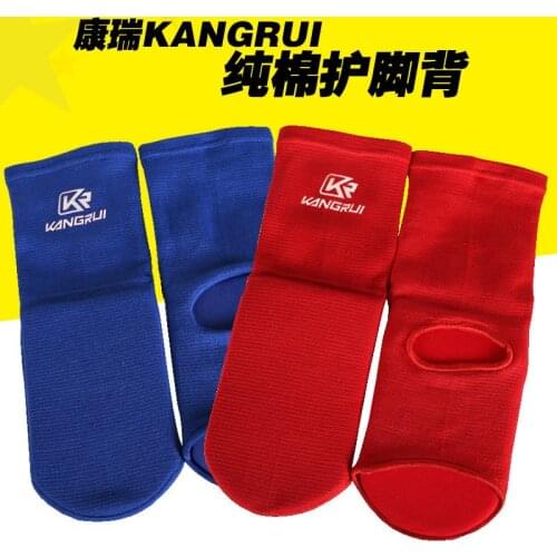 Quality Cotton Instep Shin Guard Karate/Sanda/Taekwondo/Muay Thai/Boxing Leggings Ankle Support Protection Foot Brace Equipment