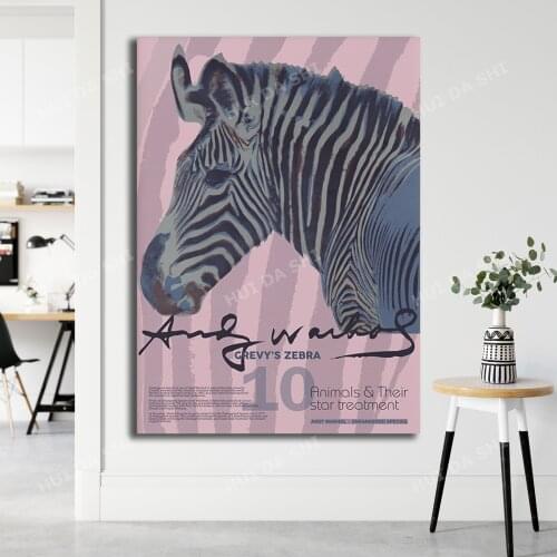 Andy Warhol Endangered Species Collection - Grevy’s Zebra | Exhibition Printable Poster | Warhol Digital Print