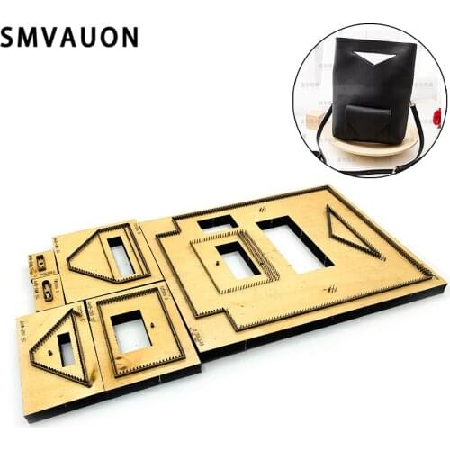 Leather Tools Shoulder Bags Wooden mold cutting dies Diy handbag Inclined mold suitable for die cutting machine