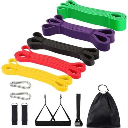 13 Packs Resistance Bands Pull up Exercise Assist Band for Workout Body Stretch Powerlifting Loop Elastic Band for Body Fitness
