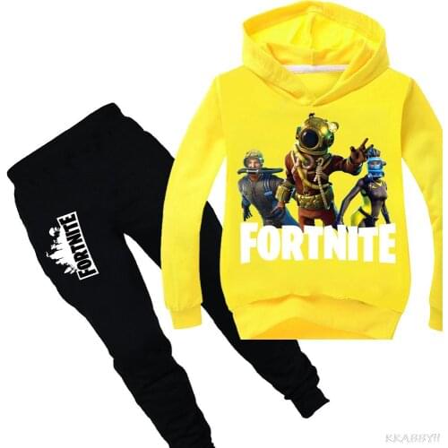 Fortnites fashion girls Boys Clothing Childrens Hoodie Kids Spring and Autumn Sweater Set For Girls School Wear