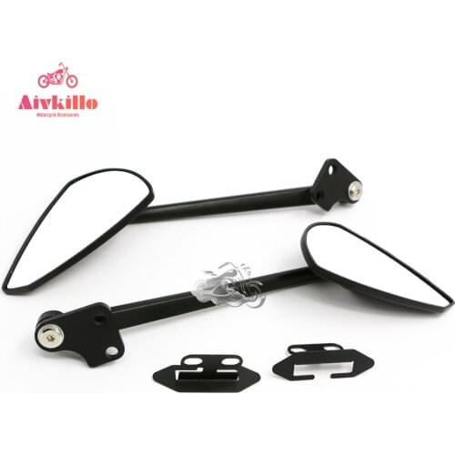 Left + Right Side Black Rear View Mirror For Yamaha T-Max 530 2012 2013 2014 Tmax530 New