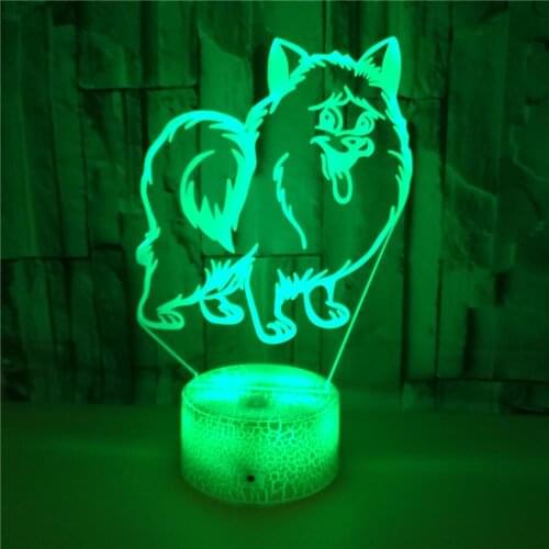 Nighdn Dog 3D Lamp for Kids 16 Colors Changing Illusion Animal Night Light Child Bedroom Decor Cool Birthday Gifts for Boy Girl