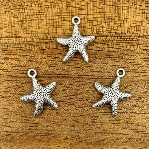 10pcs charm starfish alloy pendant 23*19mmDIY making pendant, fashion pendant alloy