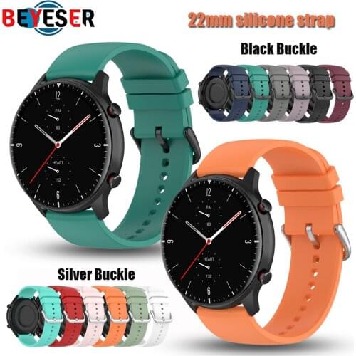 Silicone 22mm watchband Strap for Realme Watch S bracelet For Huami Amazfit gtr 2 belt for Huami Amazfit gtr 2e GTR2 gtr 47mm
