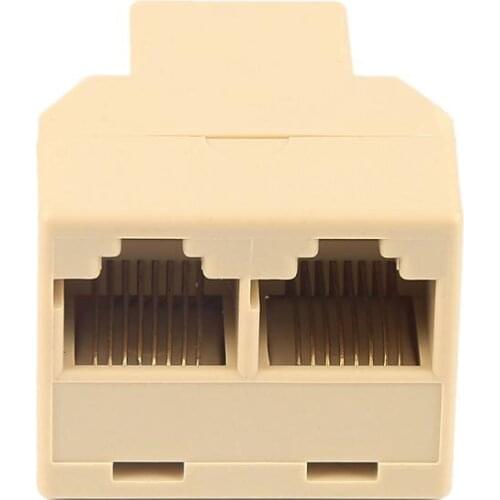 Newtwork Ethernet Lan Cable Female To Female RJ45 Coupler Straight Modular Inline Connector RJ45 CAT5 6 Splitter Adapter