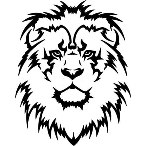 SZWL Personality Lion Head Car Sticker Auto Windscreen Vinyl Decals Accessories Waterproof Sunscreen Decal for KIA BMW,15cm*19cm