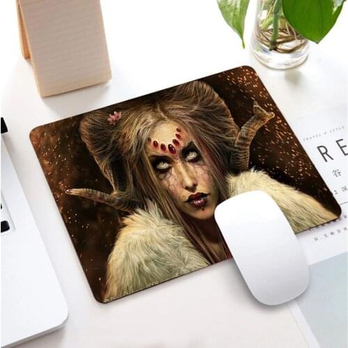 Devil Demon Dark Series Waterproof Non-slip Lockedge Small Size Learning Gamer Mouse Pad Gaming Accessories Laptop Keyboard Mat