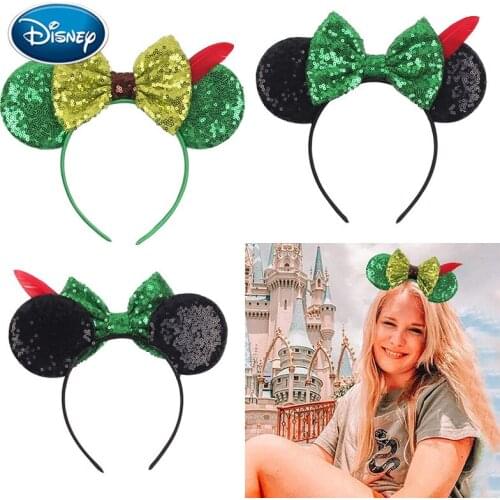 New Classical Mouse Ears Headband For Women Girls Festival Party Princess Hairband Kids Sequins Bow Female Cute Hair Accessories