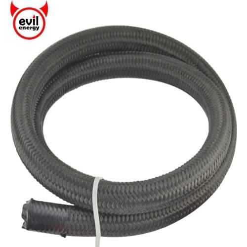 Evil energy 1M AN4 AN6 AN8 AN10 AN12 Racing Oil Hose Line Nylon-Stainless Steel Hose Fuel Pipe Oil Cooler Hose Car Accessories
