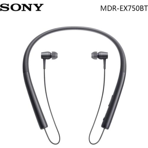 100% Original SONY MDR-EX750BT Hear In Wireless Bluetooth In-ear Stereo Earphones Sport High-Resolution Audio Headset With Mic