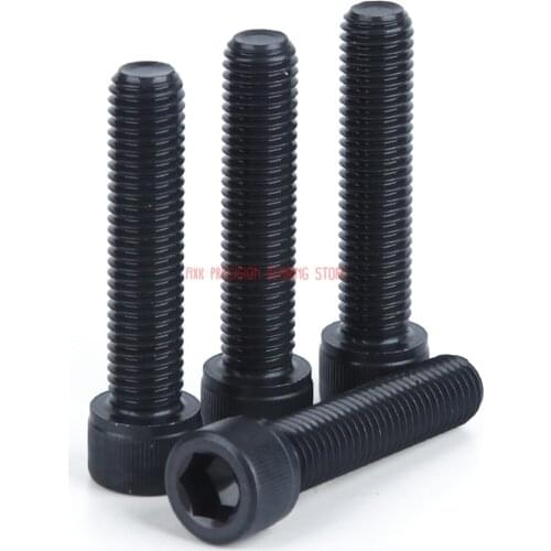 12.9 Grade M20x30/40/50/80/100/150 Carbon Steel Full Fine Thread Cap High-strength Allen Screws Head Bolt Hexagon Socket Screw