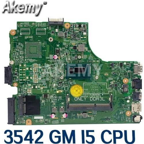13269-1 For DELL 3542 For DELL 3442 For DELL 3543 5749 3443 motherboard 13269-1 PWB FX3MC REV A00 motherboard I5 GM work 100