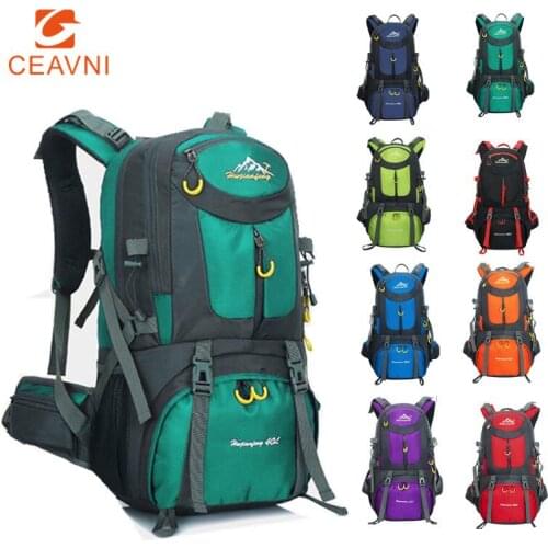 50L Outdoor Waterproof Bags Backpack Men Mountain Climbing Sports Rucksacks Hiking Bagpacks Women Bag Camping Travel Backpacks