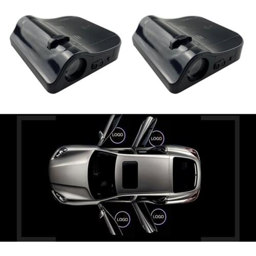 1PCS Wireless LED Car Door Welcome Laser Projector Logo Ghost Shadow Night Light Car Accessories Kits No Magnet DC 5V for Skoda