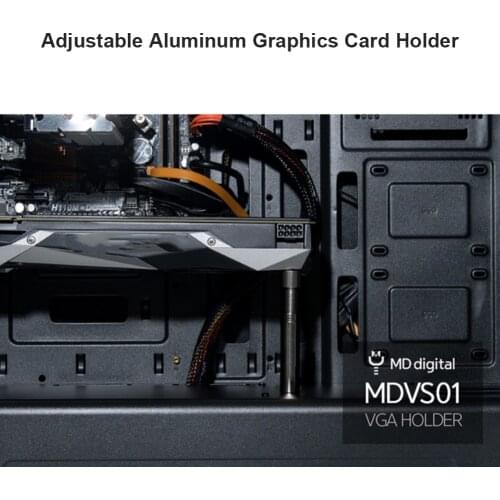 Desktop Graphics Card Support GPU Brace Adjustable Aluminum Video Card Sag Holder Rotary Magnetic Suction Bracket PC Accessories