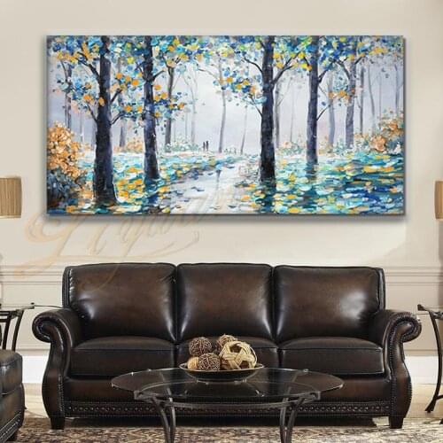 100% modern painting high quality handmade abstract oil painting on canvas for living room frameless