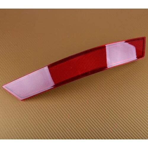 DWCX ABS Red Right Rear Bumper Reflector Lens Light Lamp Cover Fit for Mercedes-Benz ML-Class W164 ML350 ML500 ML550 1648200375