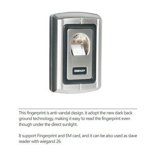 Metal Case Waterproof Access Control Fingerprint with EM Reader Standalone Fingerprint Access Control System with 1000 users