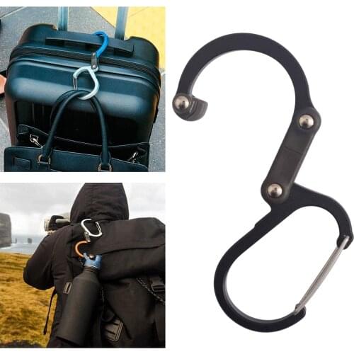 Multifunctional Alloy D-shaped Carabiner Buckle for Hanging Hook