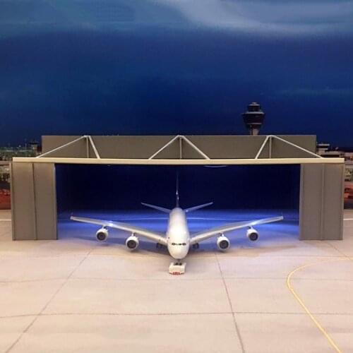 20*20CM 1:400 Scale Airplane Boeing Airbus Model Aircraft hangar House for Aircraft Plane Scene Display Toy Model