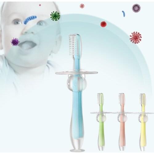 Baby Infants Kids Soft Safe Bendable Teether Training Mitten Teething Toothbrush Brush Dental Care DropShip teeth brush for kid
