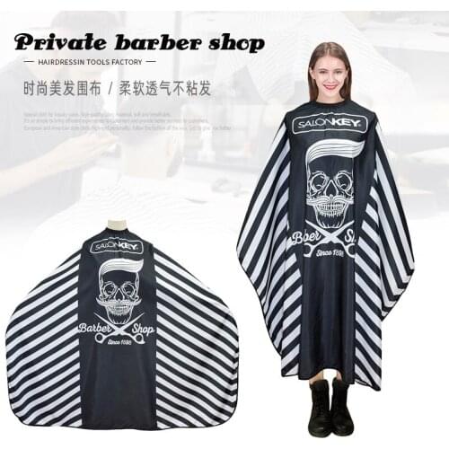 Non-stick hair cloth for hairdressers Printed cloth Striped adult haircut shawl Perm, dyed hair, oiled cloth Hair cutting cloth