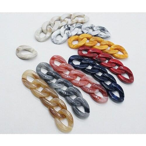 2021 New Style Fish Bone Resin Chain Bag Strap For Handbag Acrylic Strap Fashion Colorful Women Bag Accessories Shoulder Strap