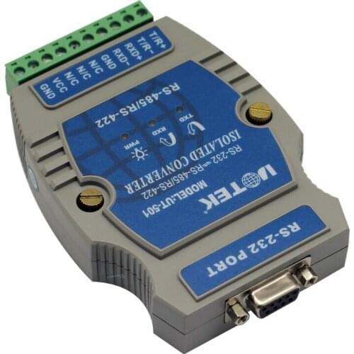 UT-501 DIN-rail industrial-grade passive photoelectric isolation RS232 to RS485 / 422 converter