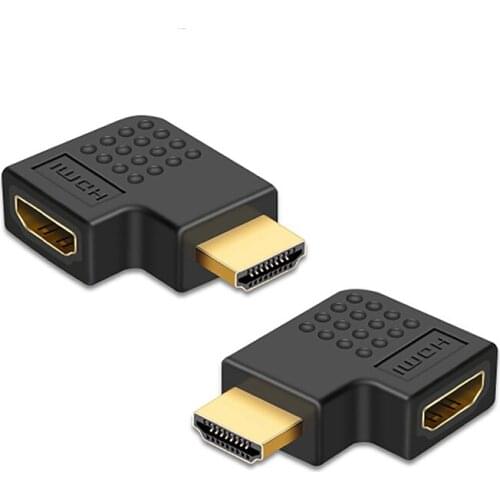 90 270 Degree Right Angle HDMI Extender Coupler Male To Female Converter HDMI 1.4 Adapter For PS4 HDTV Projetor Laptop Monitor